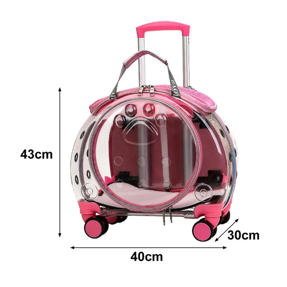 Telescopic Rod Pet Carrier Backpack for Travel With Ventilation Holes