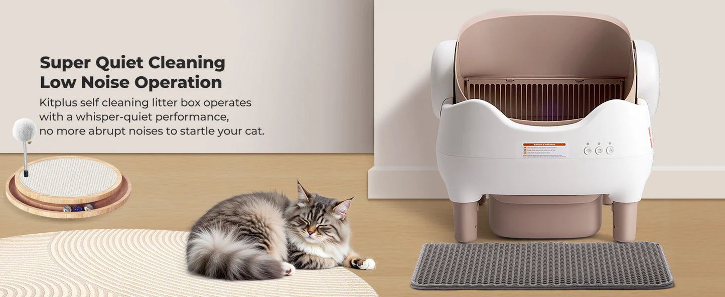 Lunapurr Automatic Self Cleaning Cat Litter Box With App Control