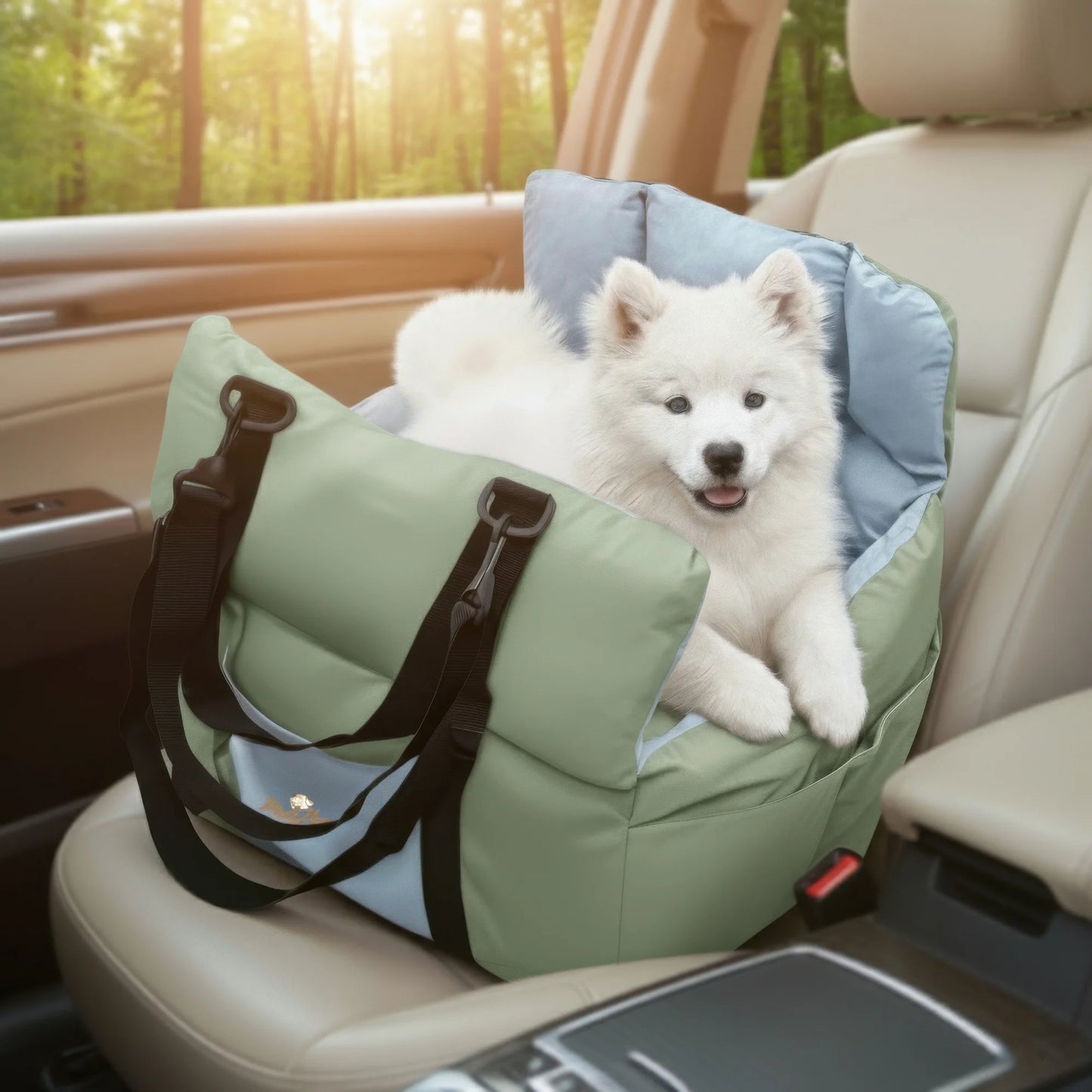 Dog Car Seat Travel Bed Carrier With Clip On Leash