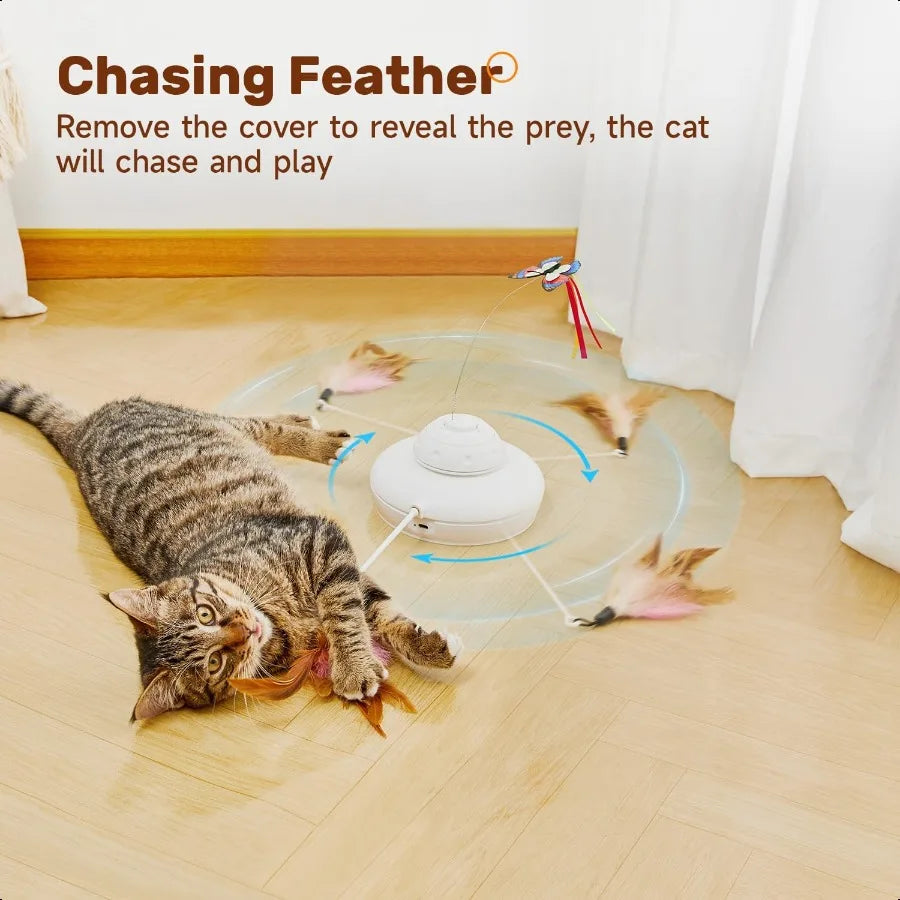 CN Guangdong 3In1 Cat Toy Fluttering Butterfly Wand