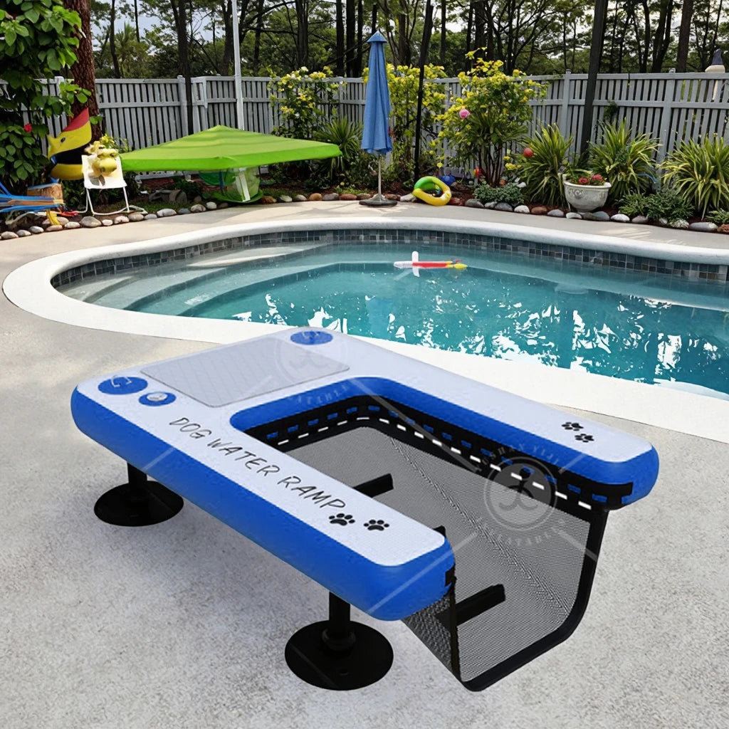 Inflatable Non Slip Dog Pool Ramp Ladder For Water Dock