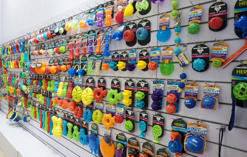 CAITEC Dog Toys Football for Dogs Floatable Squeaky Hard and Firm Fit for Outdoor Throwing Suitable for Medium to Large Dogs