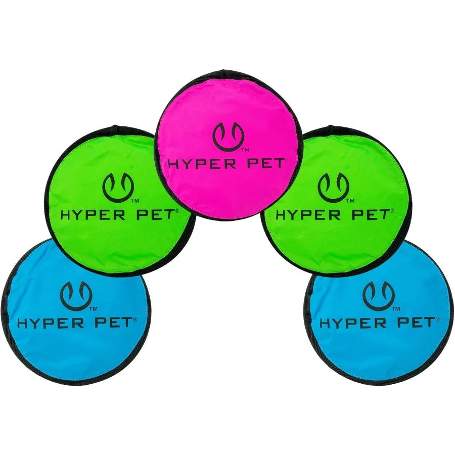 Flippy Flopper 9 Flying Disc AllBreedsCompatible TeethSafe PackOfFive Floats Waterproof
