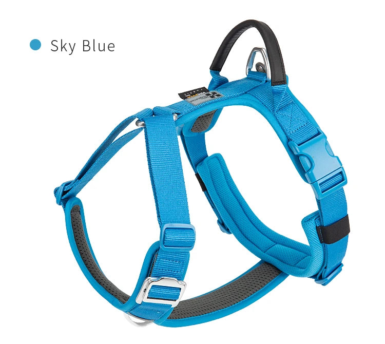 Small Combination No Pull Reflective Dog Harness Vest Adjustable Outdoor