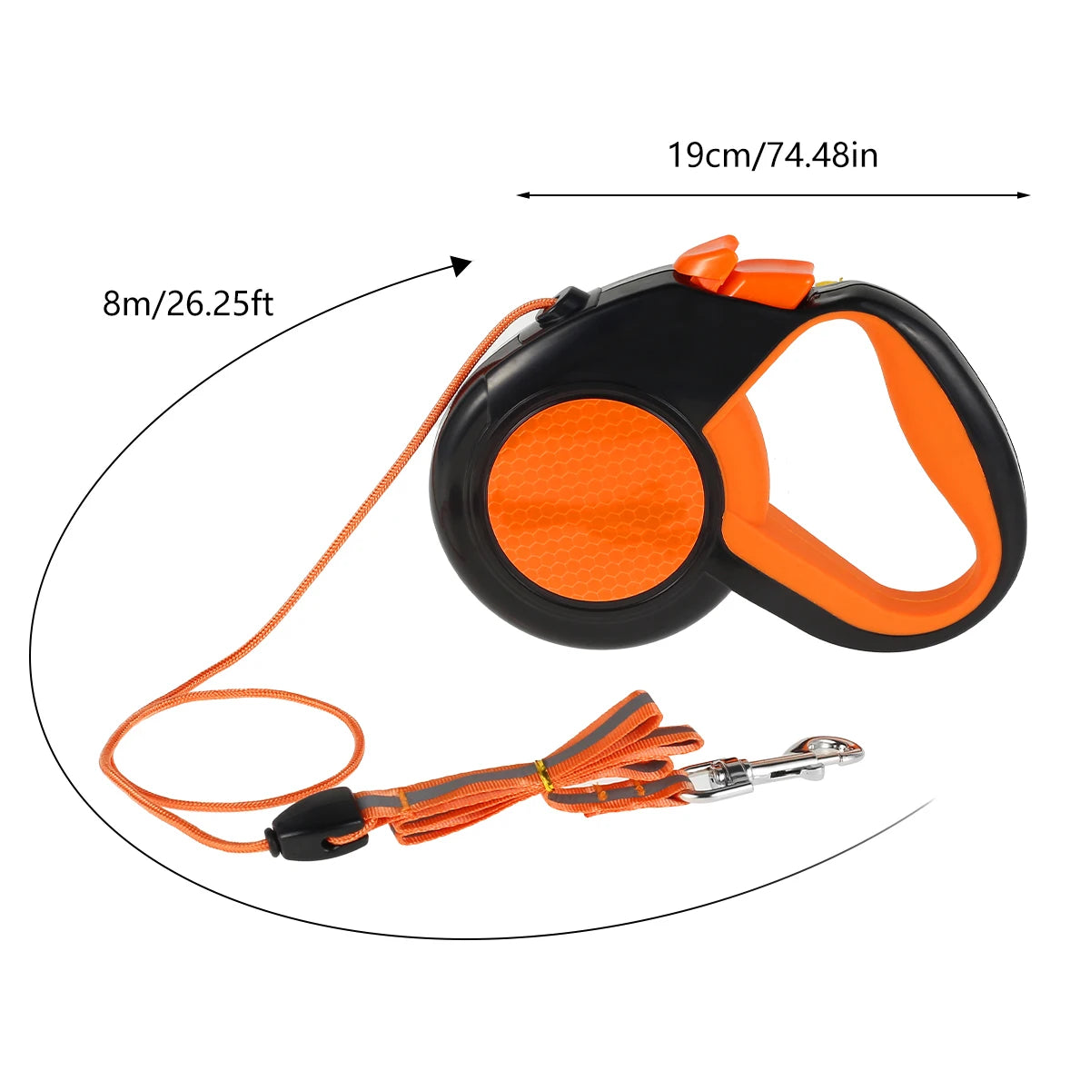 Retractable Dog Leash Heavy Duty Reflective Non Slip Handle