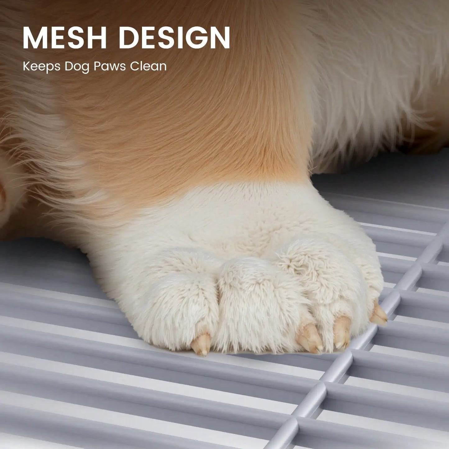 Indoor Dog Potty Tray With Protective Walls For Leakproof Cleaning