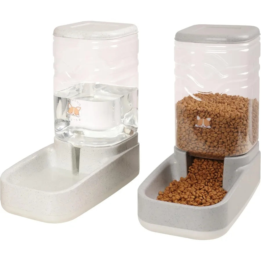 Automatic Cat And Dog Gravity Feeder And Water Dispenser