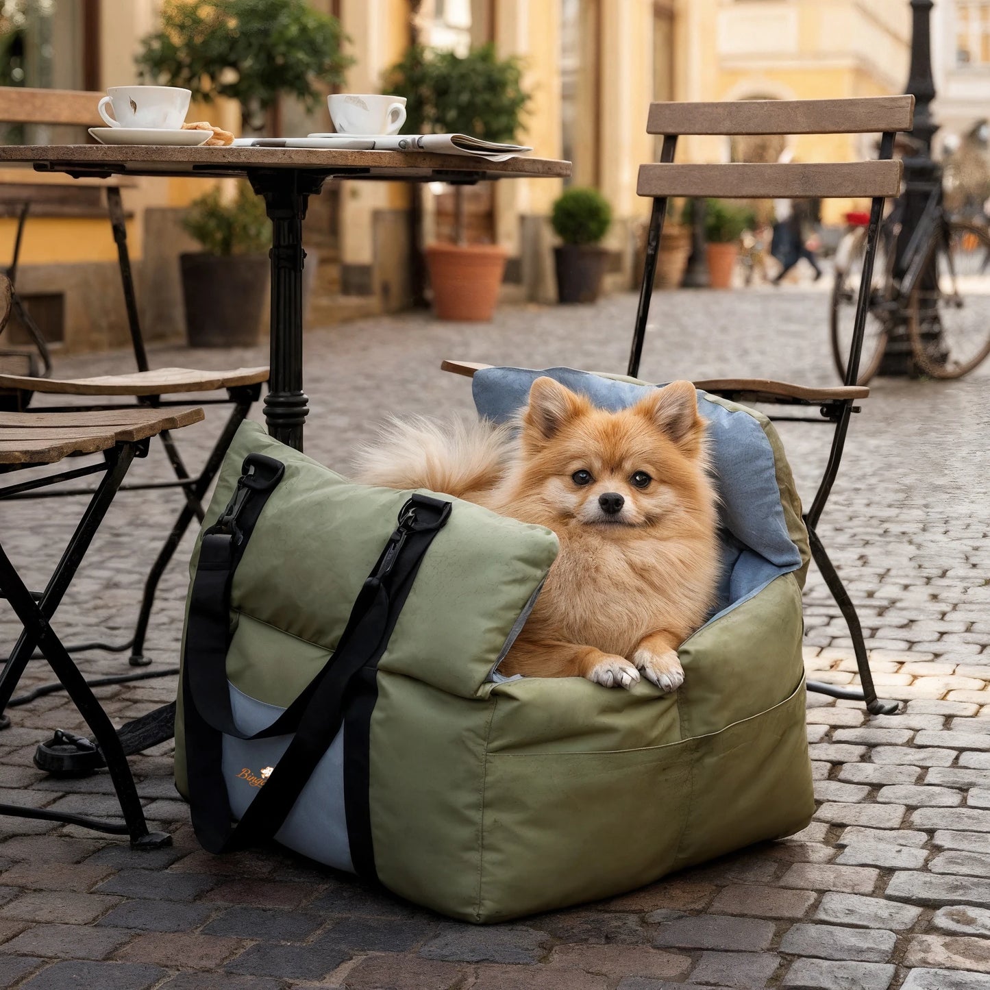 Dog Car Seat Travel Bed Carrier With Clip On Leash