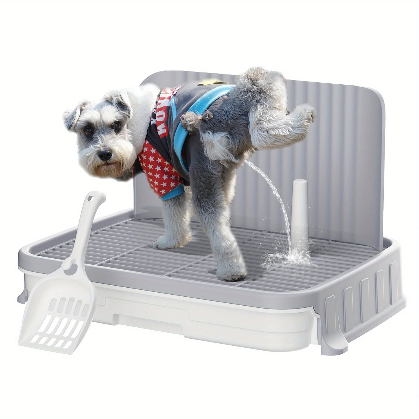 Indoor Dog Potty Tray With Protective Walls For Leakproof Cleaning