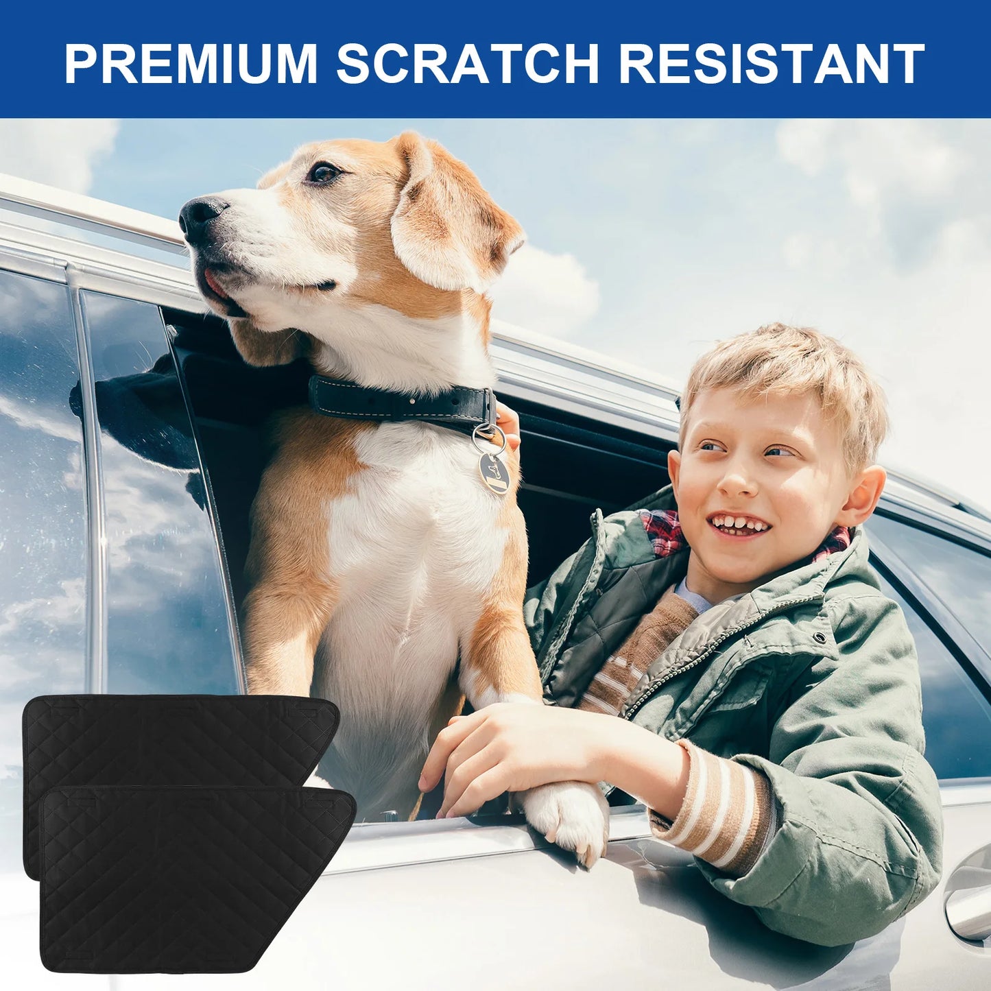 Waterproof Car Door Covers for Dogs Anti Scratch 2 Pack