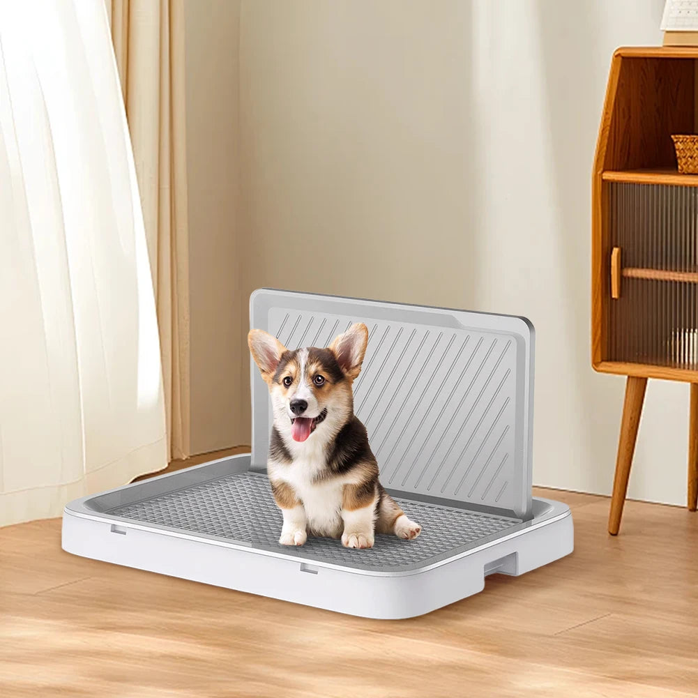 Alloet Dog Potty Tray With Anti Splash Indoor Training Toilet