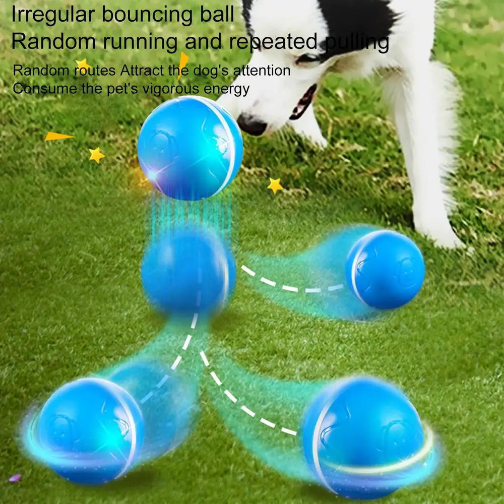 Moving Dog Ball Remote Control Automatic Dog Toy Electronic Dog Toy Bouncing Dog Toy Electric Dog Ball With Sounds And Lights