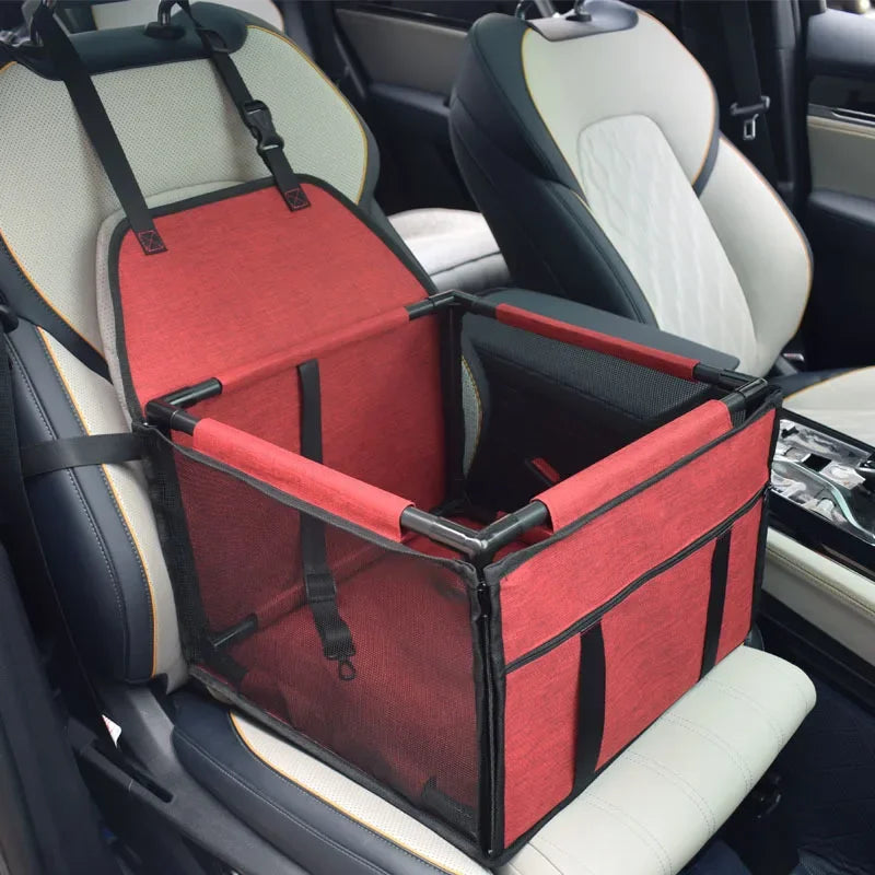Waterproof Travel Dog Car Seat Cover Hammock For Cars, Pet Carrier Bag Cat Transport, Adjustable Straps