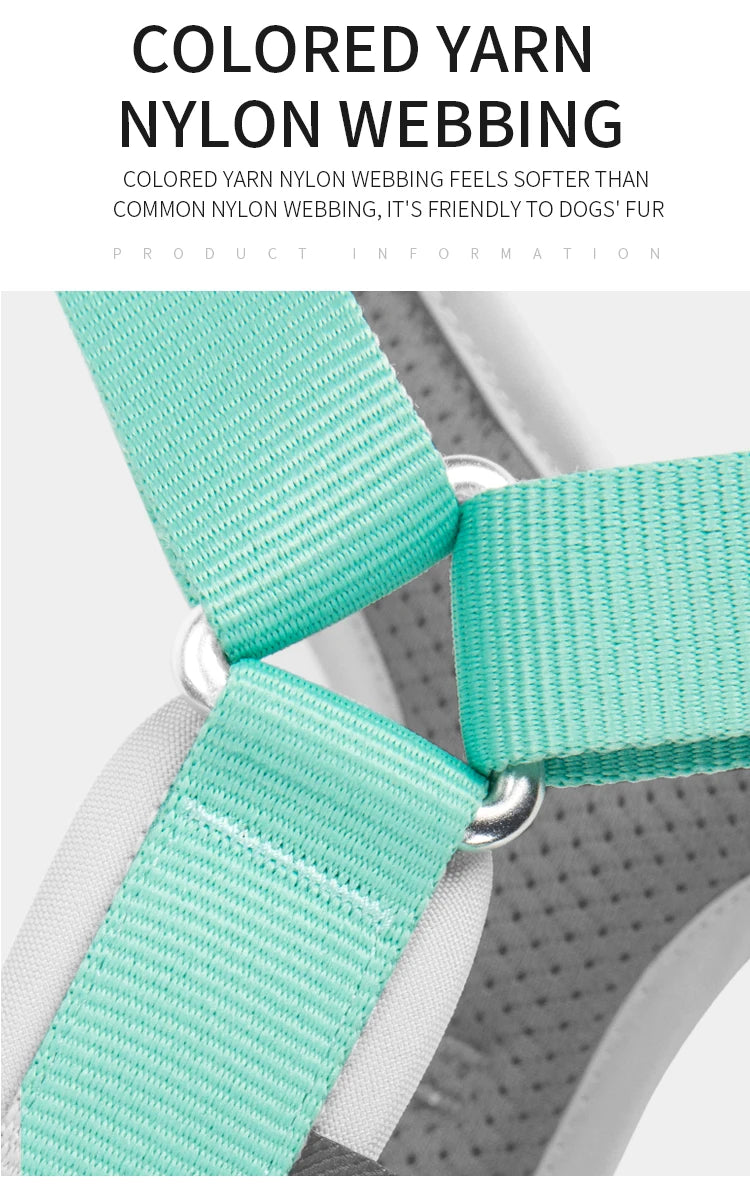 Small Combination No Pull Reflective Dog Harness Vest Adjustable Outdoor