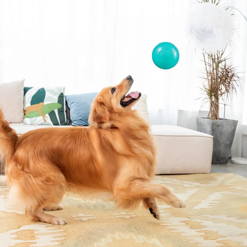 Moving Dog Ball Remote Control Automatic Dog Toy Electronic Dog Toy Bouncing Dog Toy Electric Dog Ball With Sounds And Lights