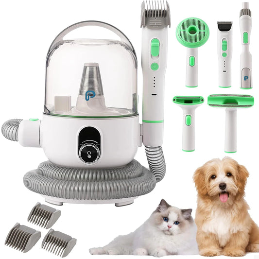 DishyKooker Pet Grooming Kit With Quiet Vacuum And Five Tools