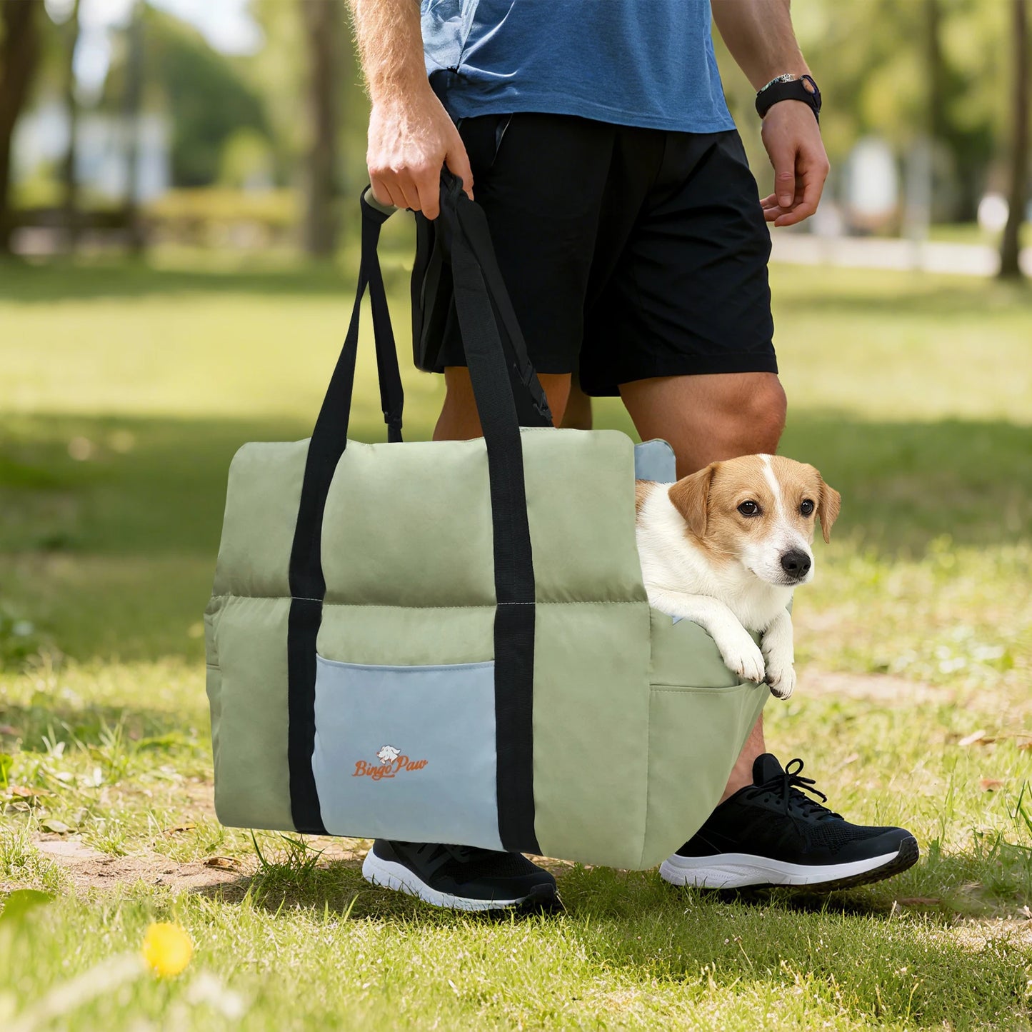 Dog Car Seat Travel Bed Carrier With Clip On Leash