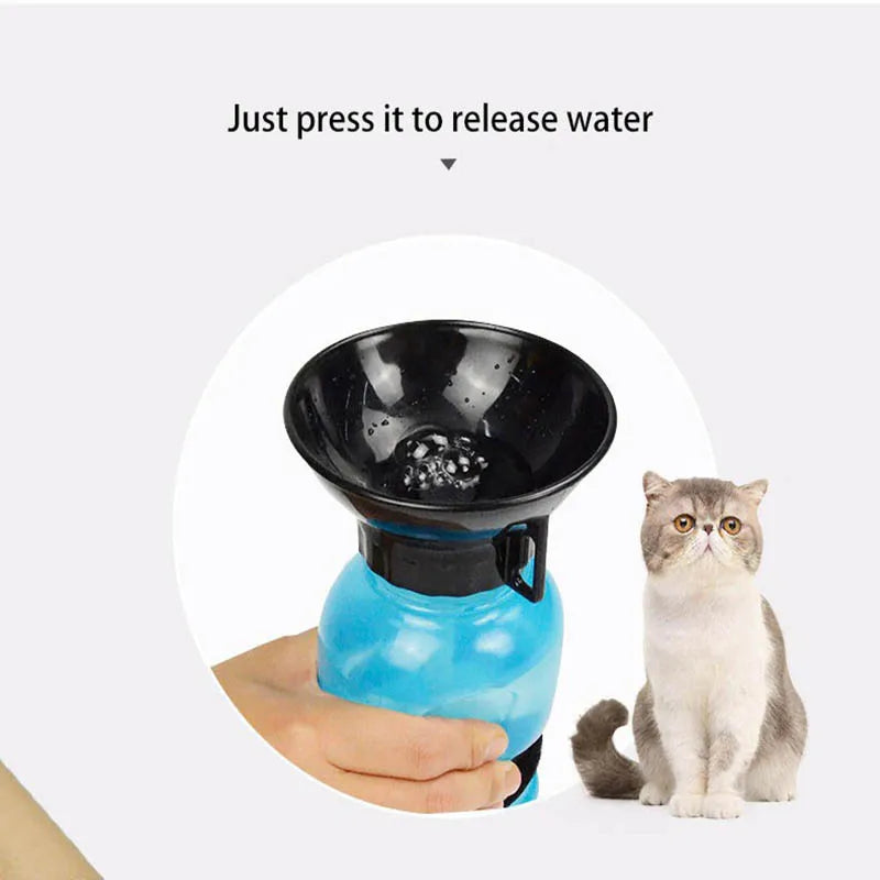 Outdoor Squeeze Portable Pet Water Bottle For Dogs And Cats
