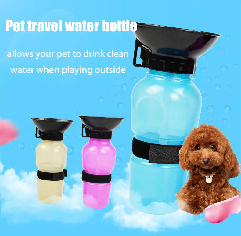 Outdoor Squeeze Portable Pet Water Bottle For Dogs And Cats