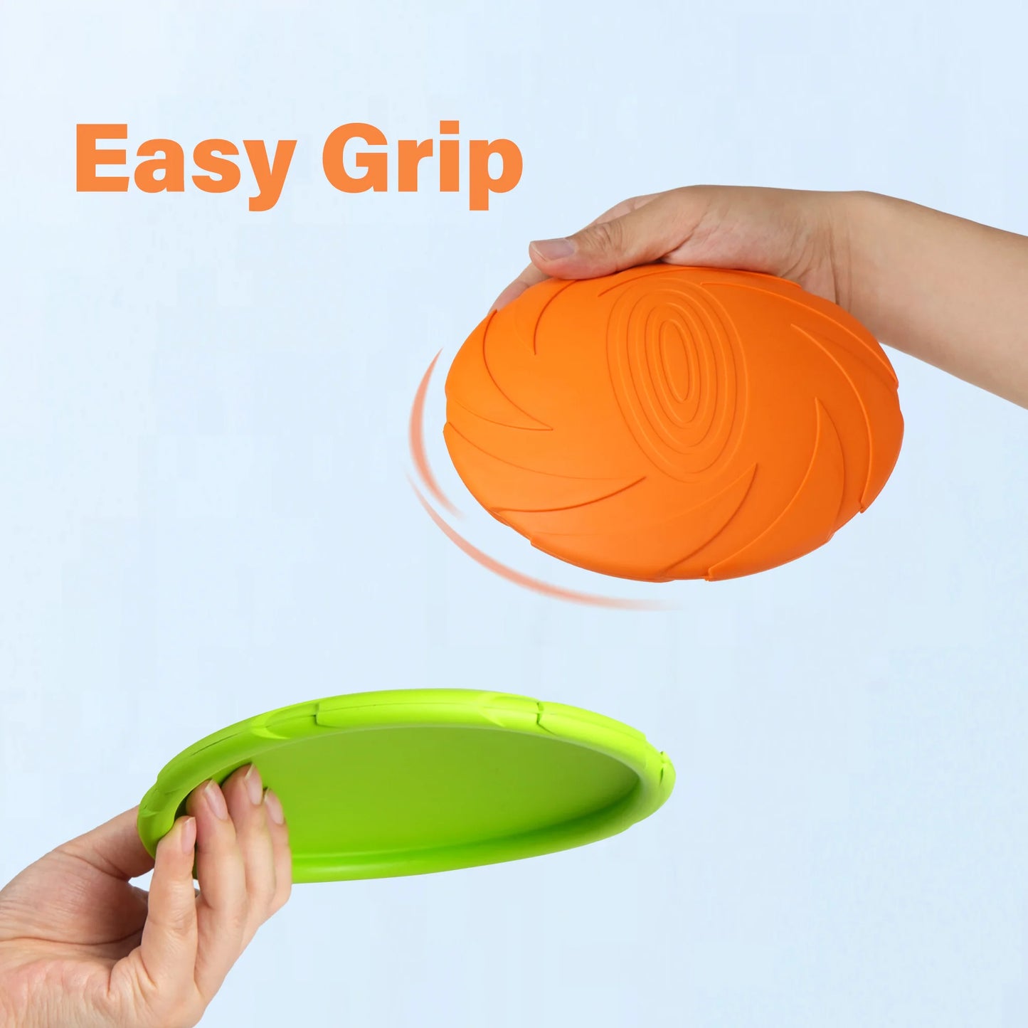 Dog Flying Disc Natural Rubber Floating Saucer Toy For Water