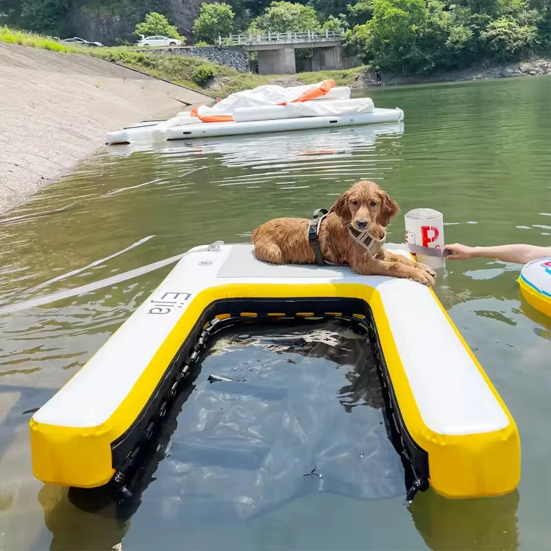 Inflatable Non Slip Dog Pool Ramp Ladder For Water Dock