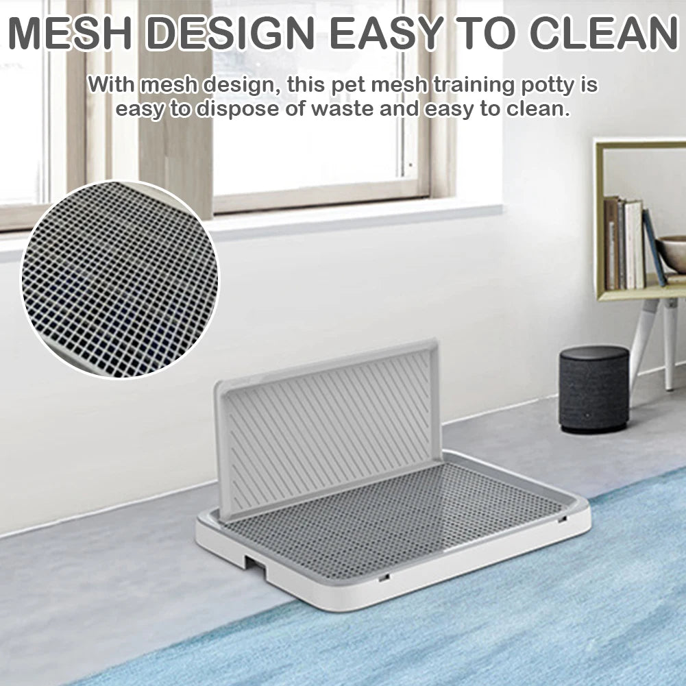 Alloet Dog Potty Tray With Anti Splash Indoor Training Toilet