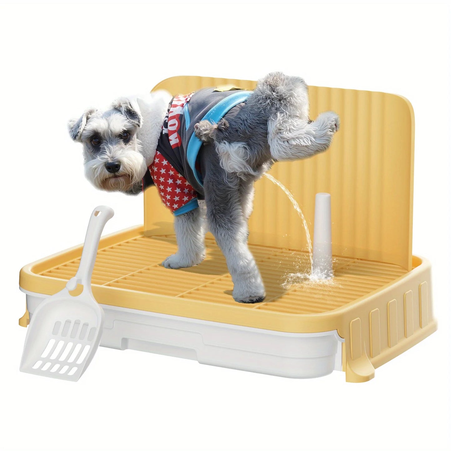 Indoor Dog Potty Tray With Protective Walls For Leakproof Cleaning