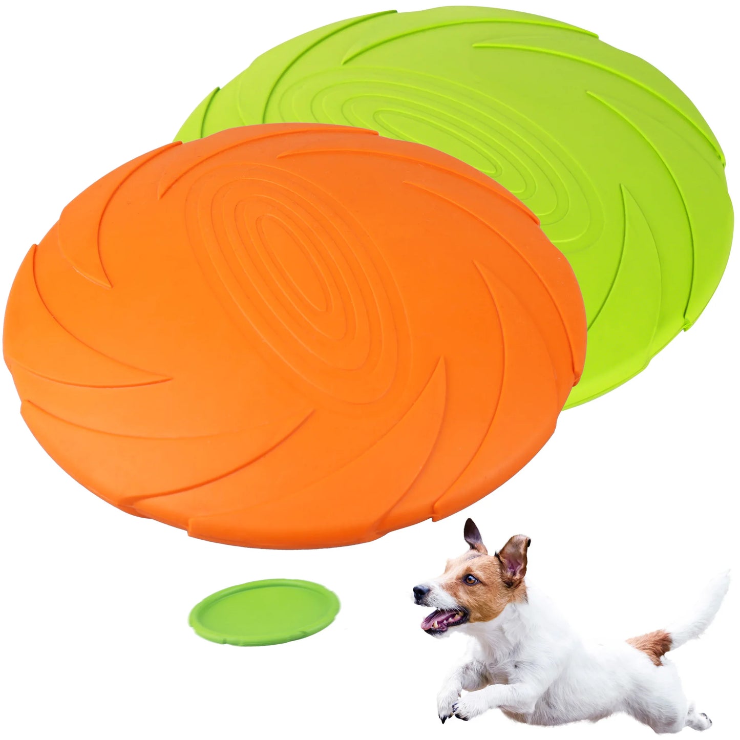 Dog Flying Disc Natural Rubber Floating Saucer Toy For Water