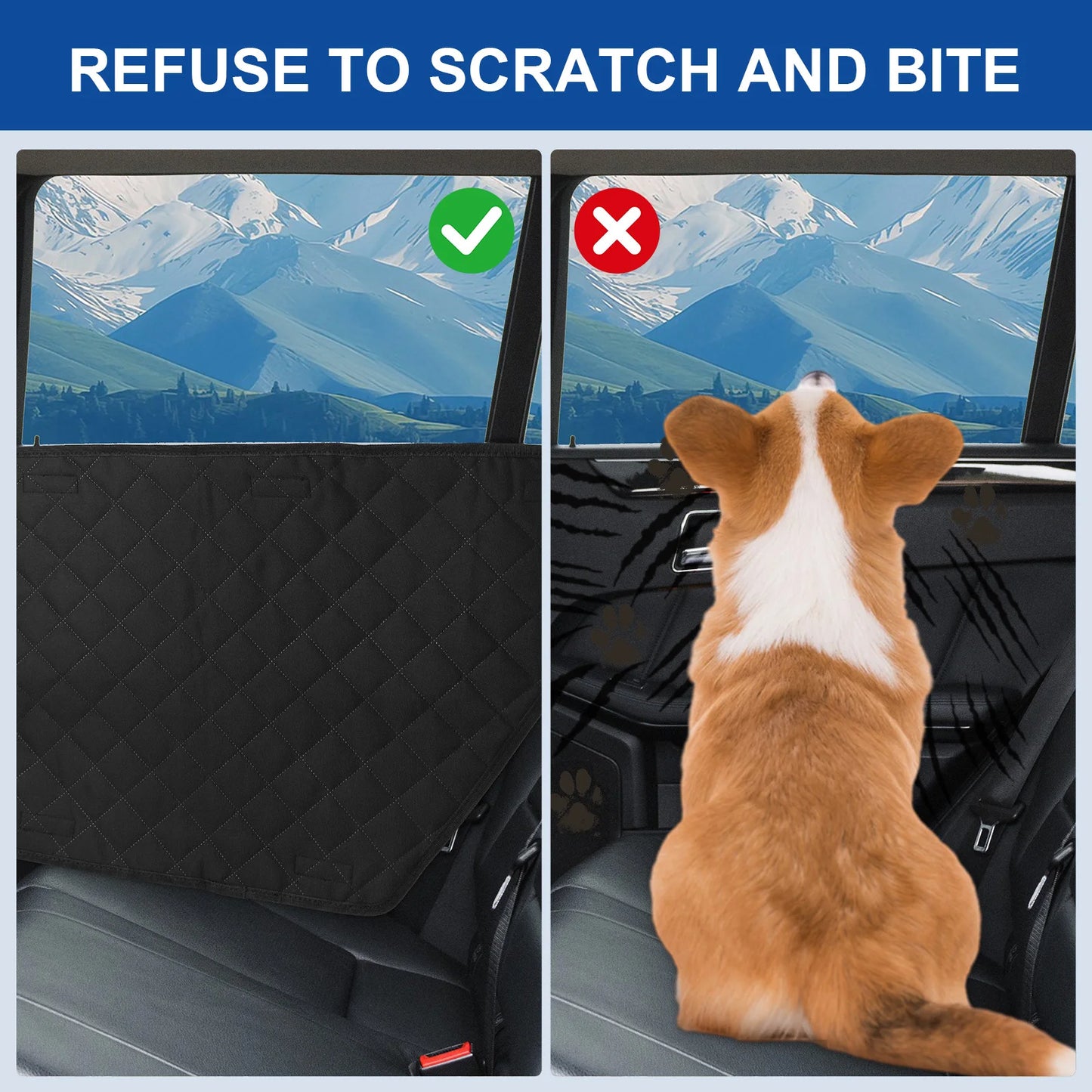 Waterproof Car Door Covers for Dogs Anti Scratch 2 Pack