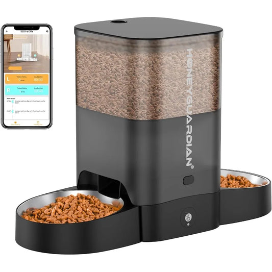 Smart Automatic Dual Cat Feeder With WiFi App Control