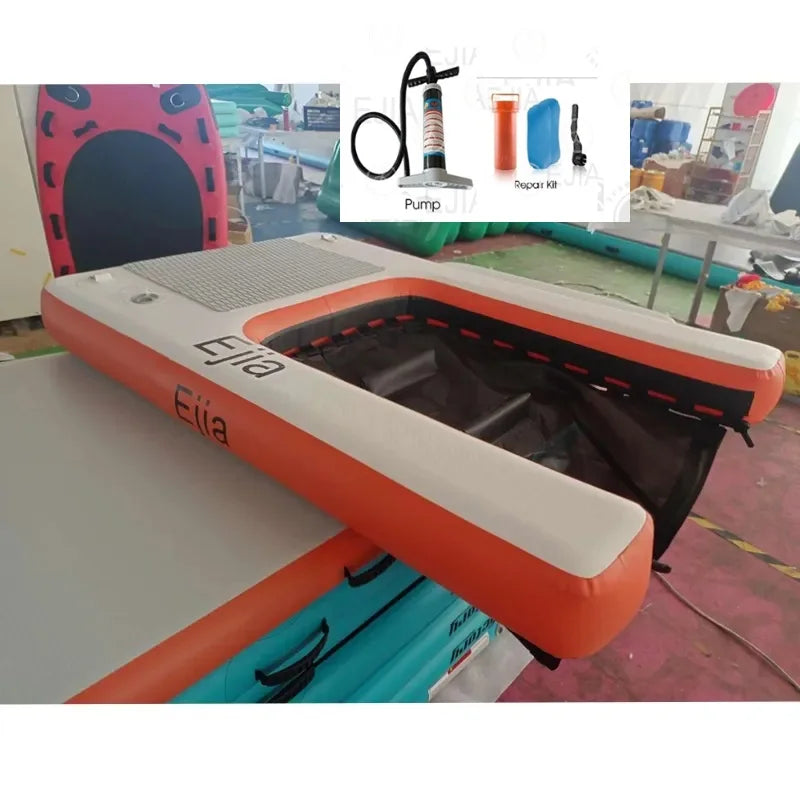 Inflatable Non Slip Dog Pool Ramp Ladder For Water Dock
