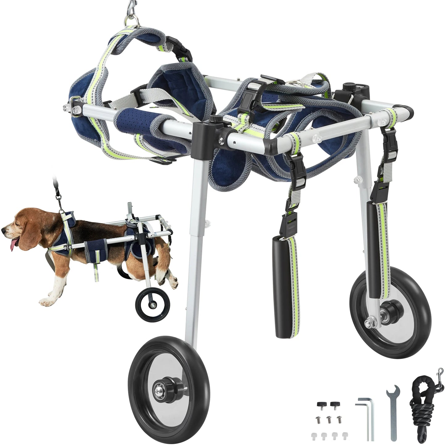 Two Wheel Dog Wheelchair For Back Legs And Hind Limbs