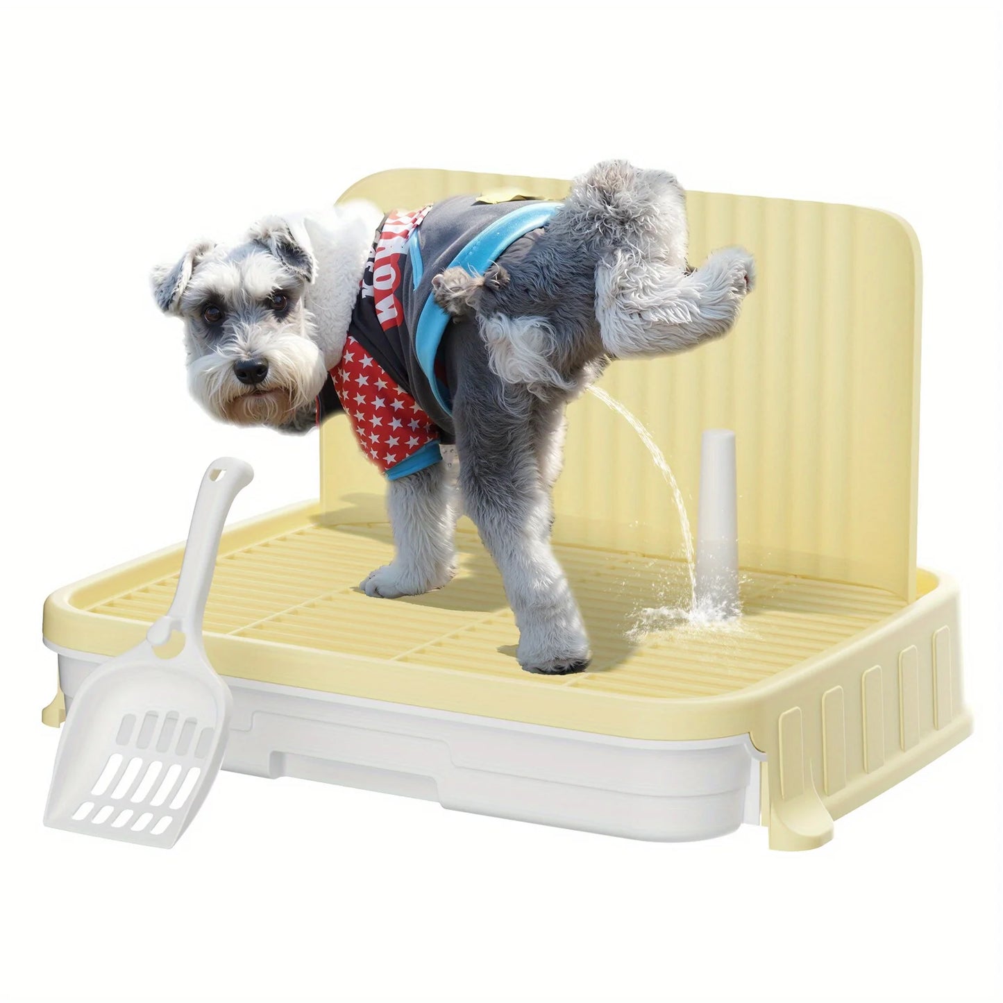 Indoor Dog Potty Tray With Protective Walls For Leakproof Cleaning