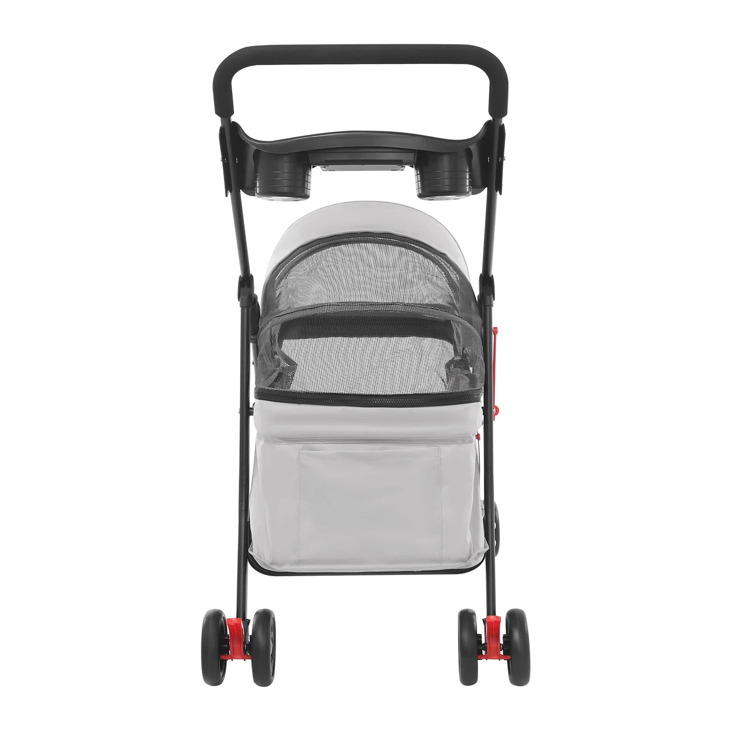 Foldable Lightweight Pet Cart For Small-To-Medium Dogs And Cats All-Season-Outdoor-Travel-Ready