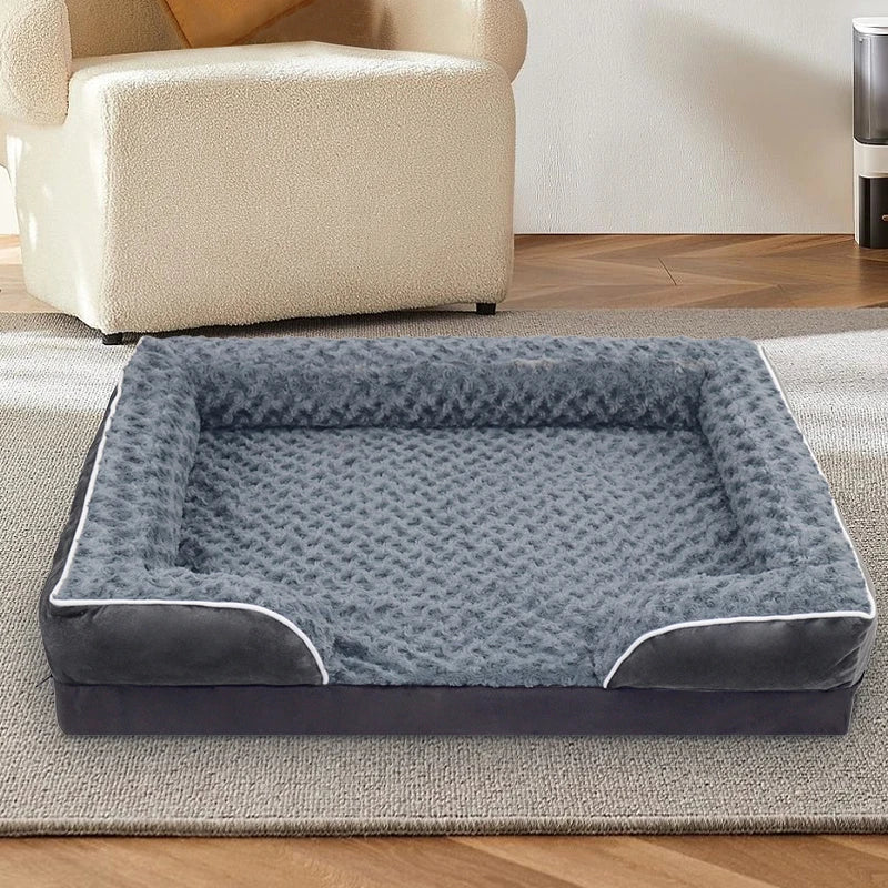 Dog Sofa Bed With Anti Slip Bottom Egg Foam Cushion