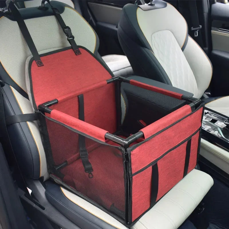 Waterproof Travel Dog Car Seat Cover Hammock For Cars, Pet Carrier Bag Cat Transport, Adjustable Straps