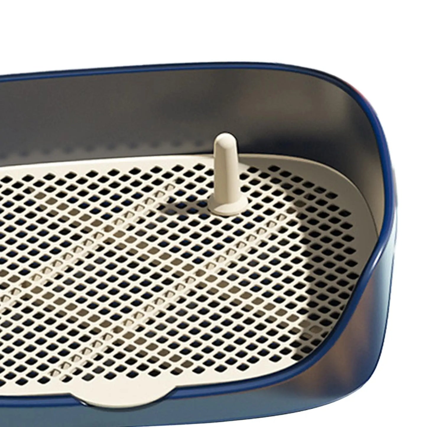 Indoor Pet Litter Pan With Removable Grille Portable Dog Potty