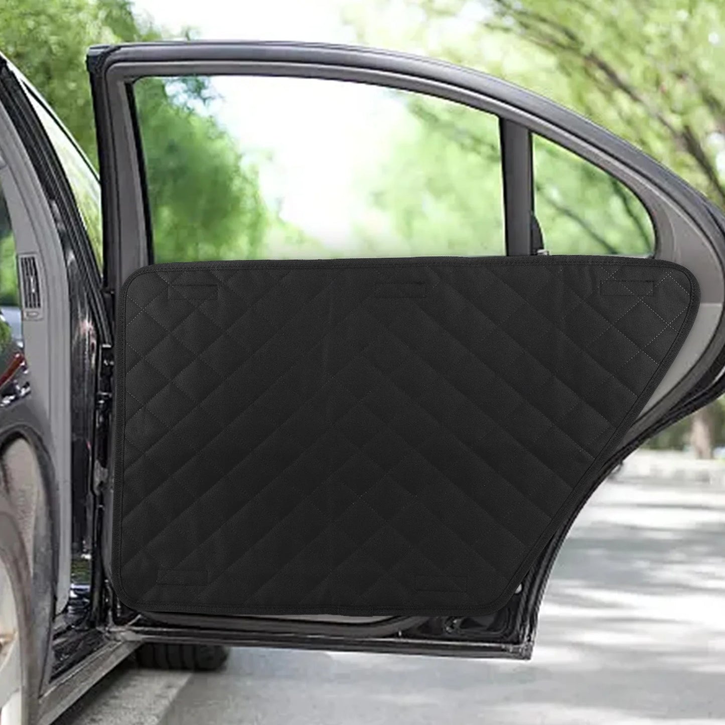 2Pcs Waterproof Car Door Cover for Dog Pet Anti-Scratch Car Cover Washable Car Door Protect Mat for Car SUV Truck Travel