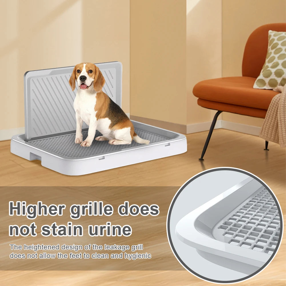 Alloet Dog Potty Tray With Anti Splash Indoor Training Toilet