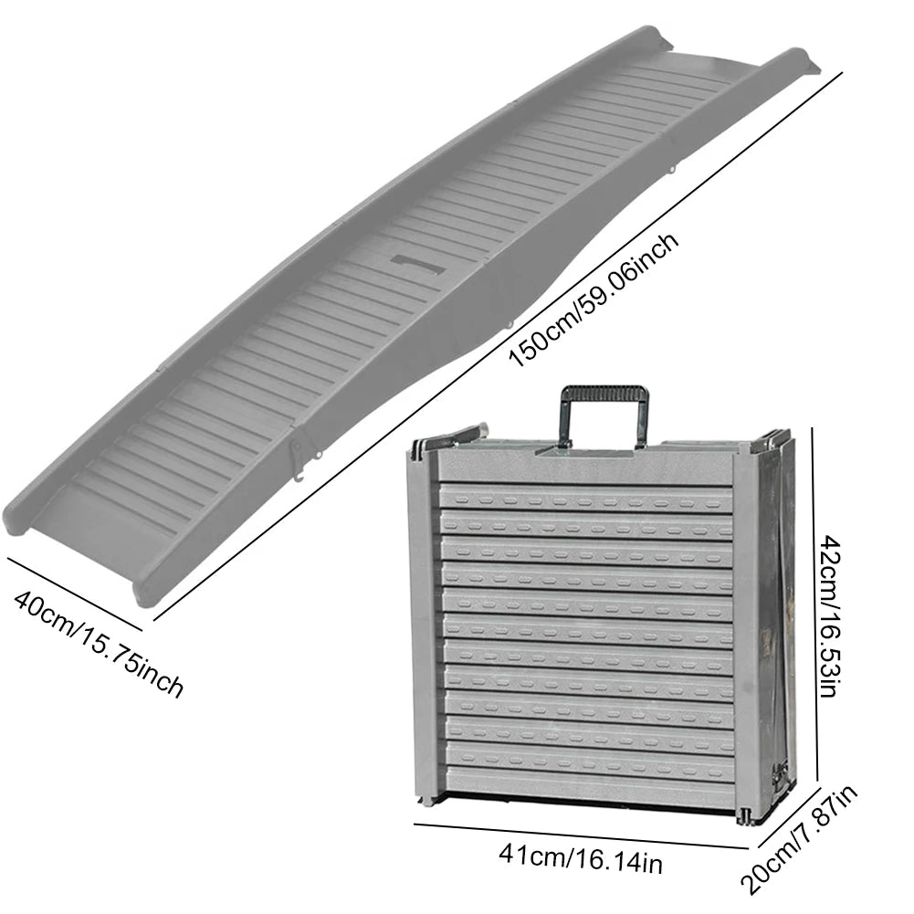 Shunmaii Pet Ramp For Cars Dog Ladder Non Slip Folding