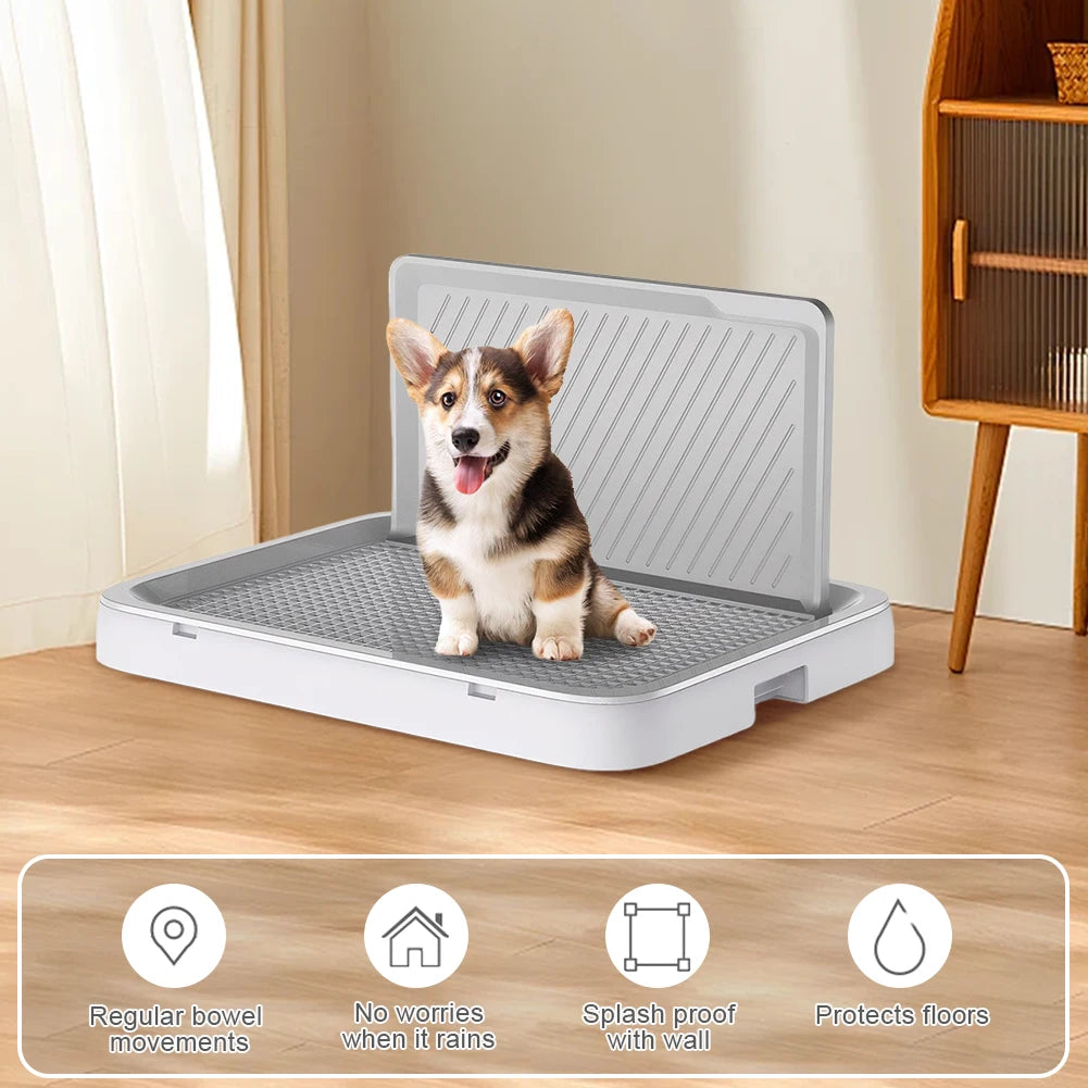 Alloet Dog Potty Tray With Anti Splash Indoor Training Toilet