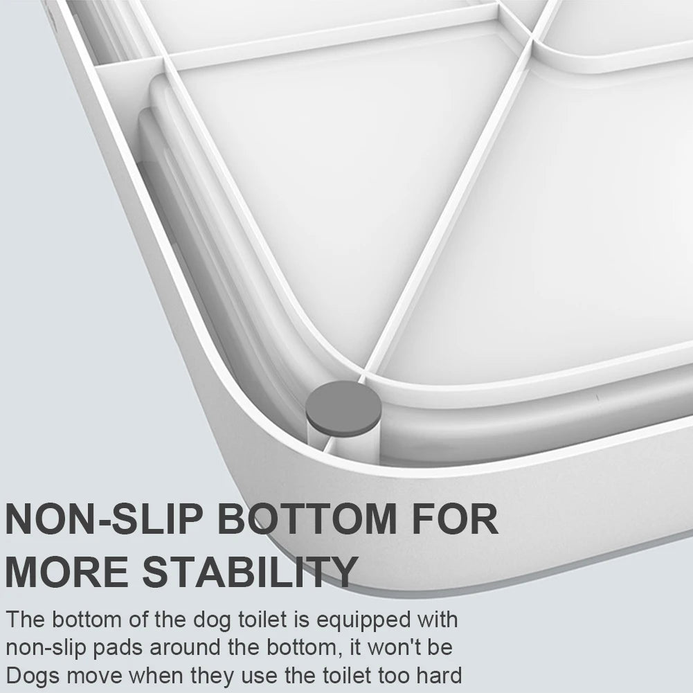 Alloet Dog Potty Tray With Anti Splash Indoor Training Toilet