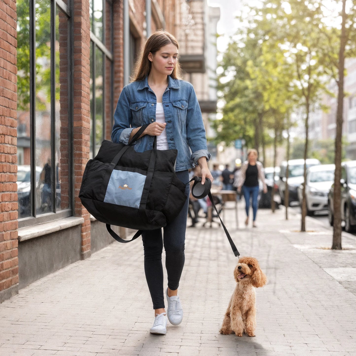 Dog Car Seat Travel Bed Carrier With Clip On Leash