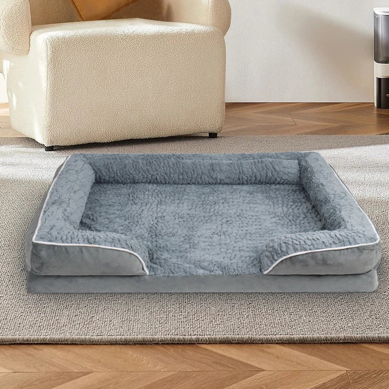 Dog Sofa Bed With Anti Slip Bottom Egg Foam Cushion