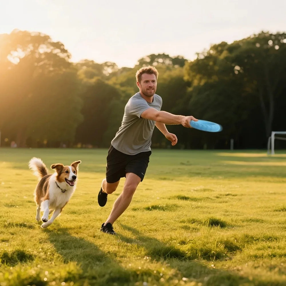 3PCS Interactive Floating Water Dog Toy Training Ring Durable Flying Disk Puller Resistant Chew-Proof for Small Medium Dog