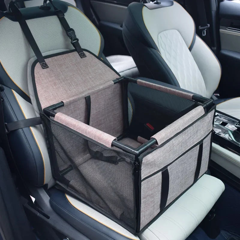 Waterproof Travel Dog Car Seat Cover Hammock For Cars, Pet Carrier Bag Cat Transport, Adjustable Straps