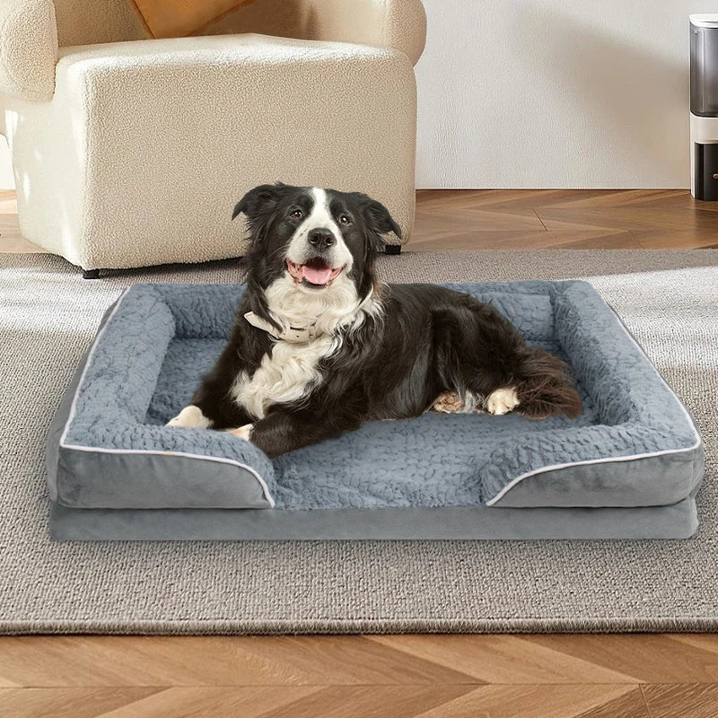 Dog Sofa Bed With Anti Slip Bottom Egg Foam Cushion