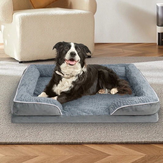 Dog Sofa Bed With Anti Slip Bottom Egg Foam Cushion