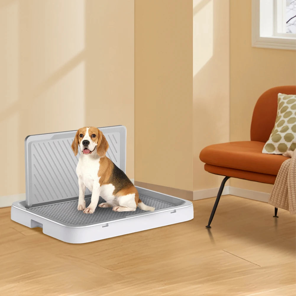 Alloet Dog Potty Tray With Anti Splash Indoor Training Toilet