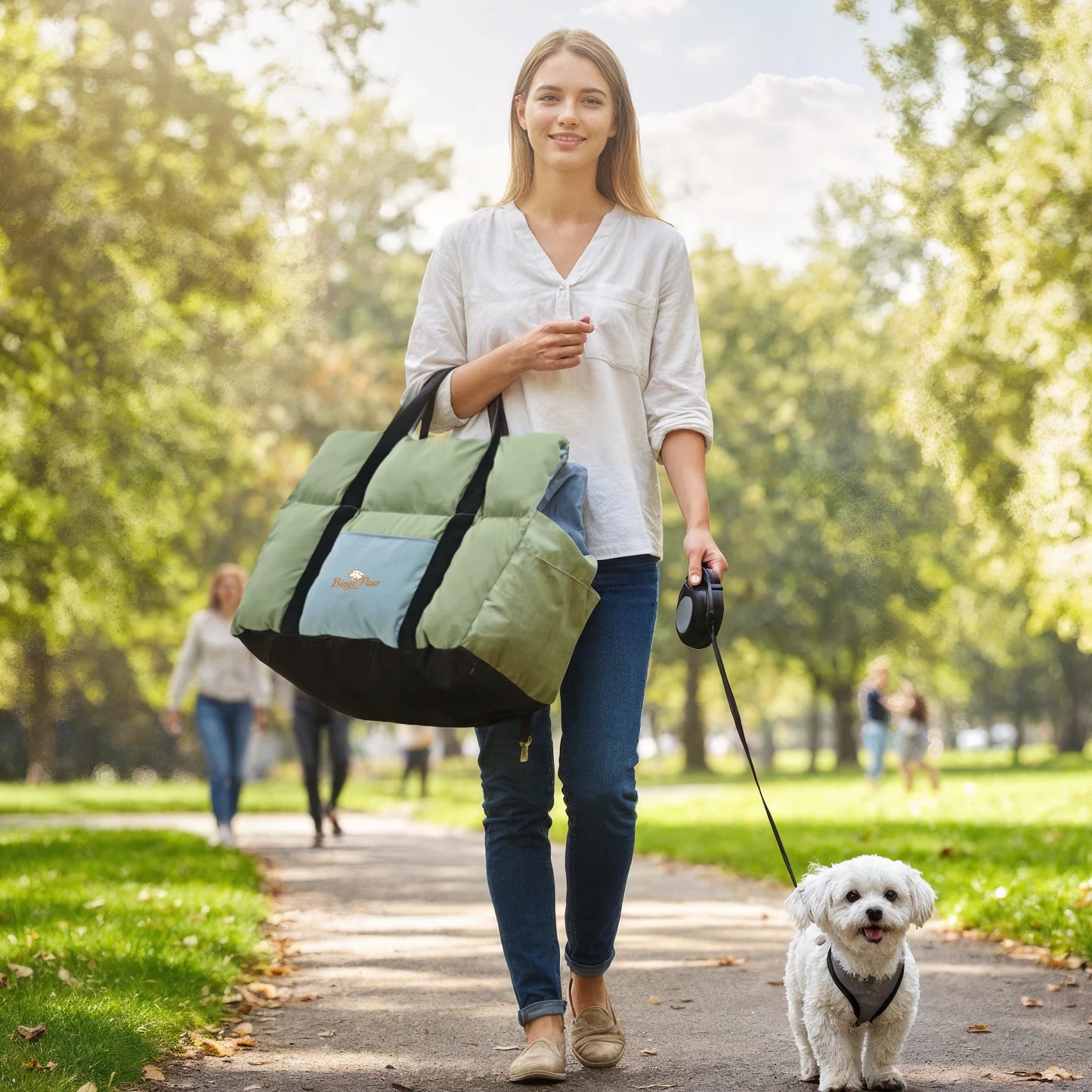 Dog Car Seat Travel Bed Carrier With Clip On Leash